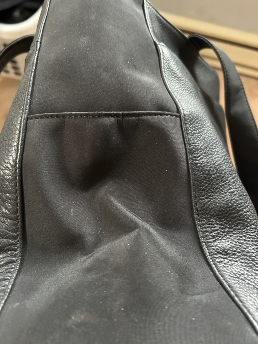 Fossil Black Leather Tote with Exterior Pockets - Picture 5 of 5